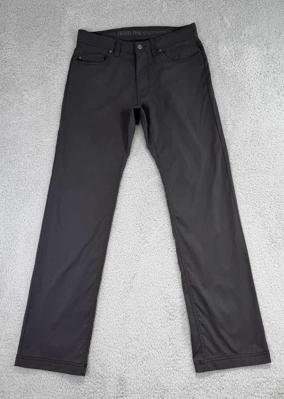 Prana Pants Men's 32x31 Black Brion Hiking Outdoor Stretch Slim Fit